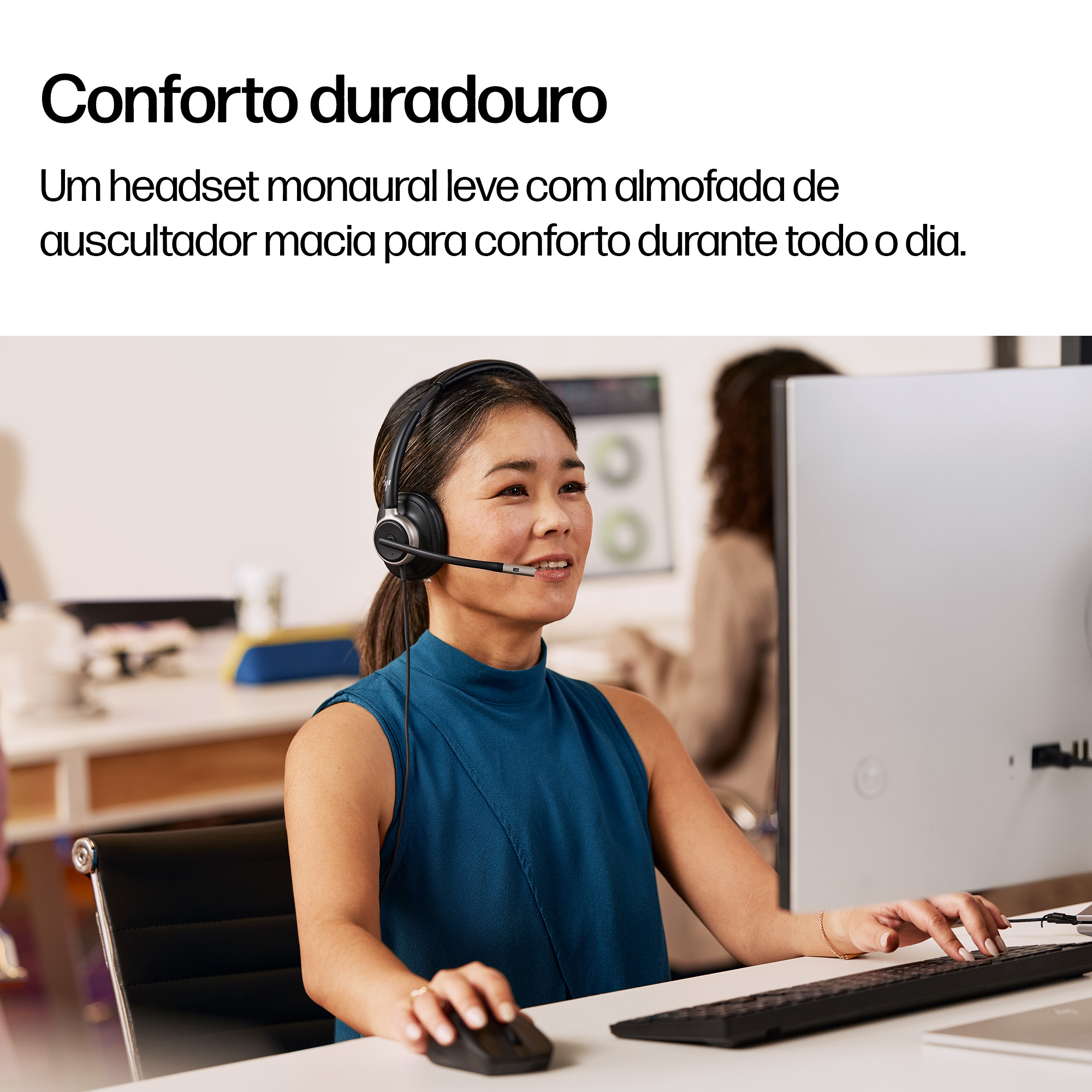 HP Poly Headset monaural USB com fios Mission 815 (a granel) — miniatura 3