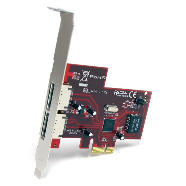 StarTech.com 2 Port PCI Express eSATA Controller Adapter Card – image 2