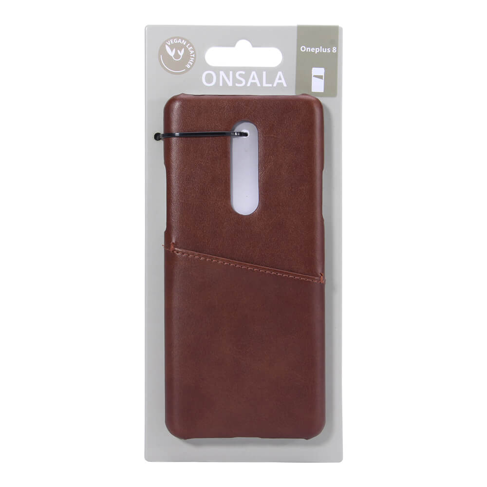 Onsala Mobilecover Brown Oneplus 8 Creditcard Pocket – image 2