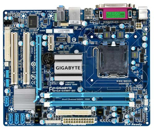GIGABYTE GA-G41MT-D3 motherboard LGA 775 (Socket T) micro ATX – image 1