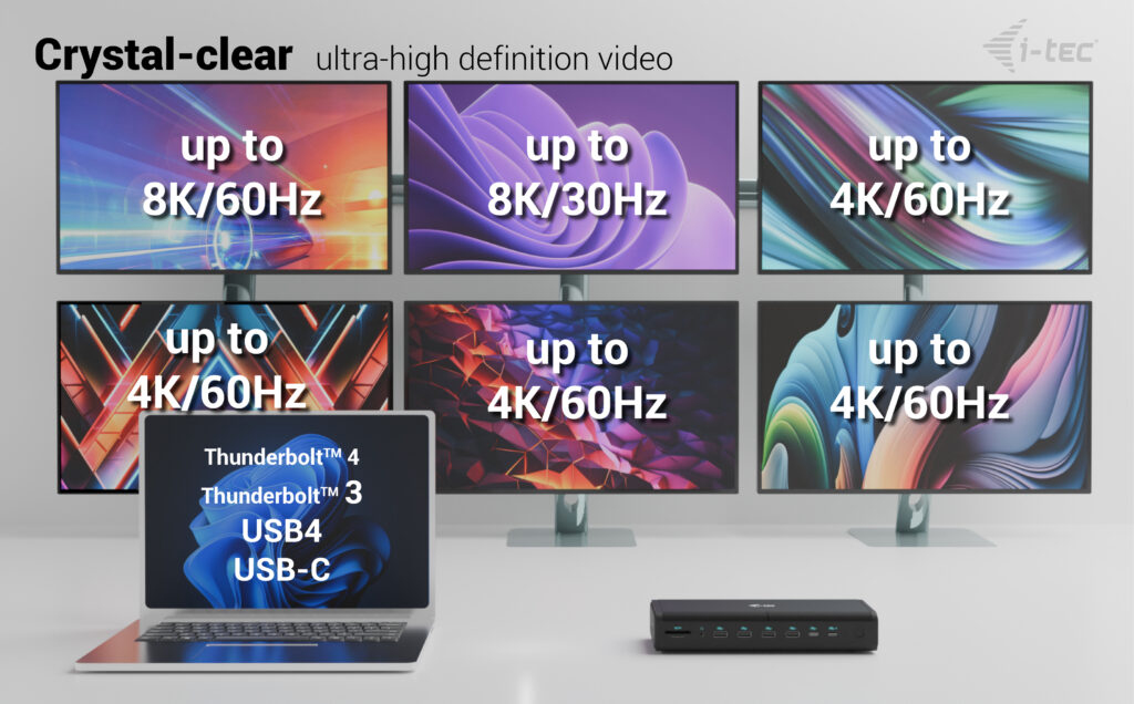 i-tec Universal 6x 4K/60Hz Display Docking Station + Power Delivery 140W – image 6