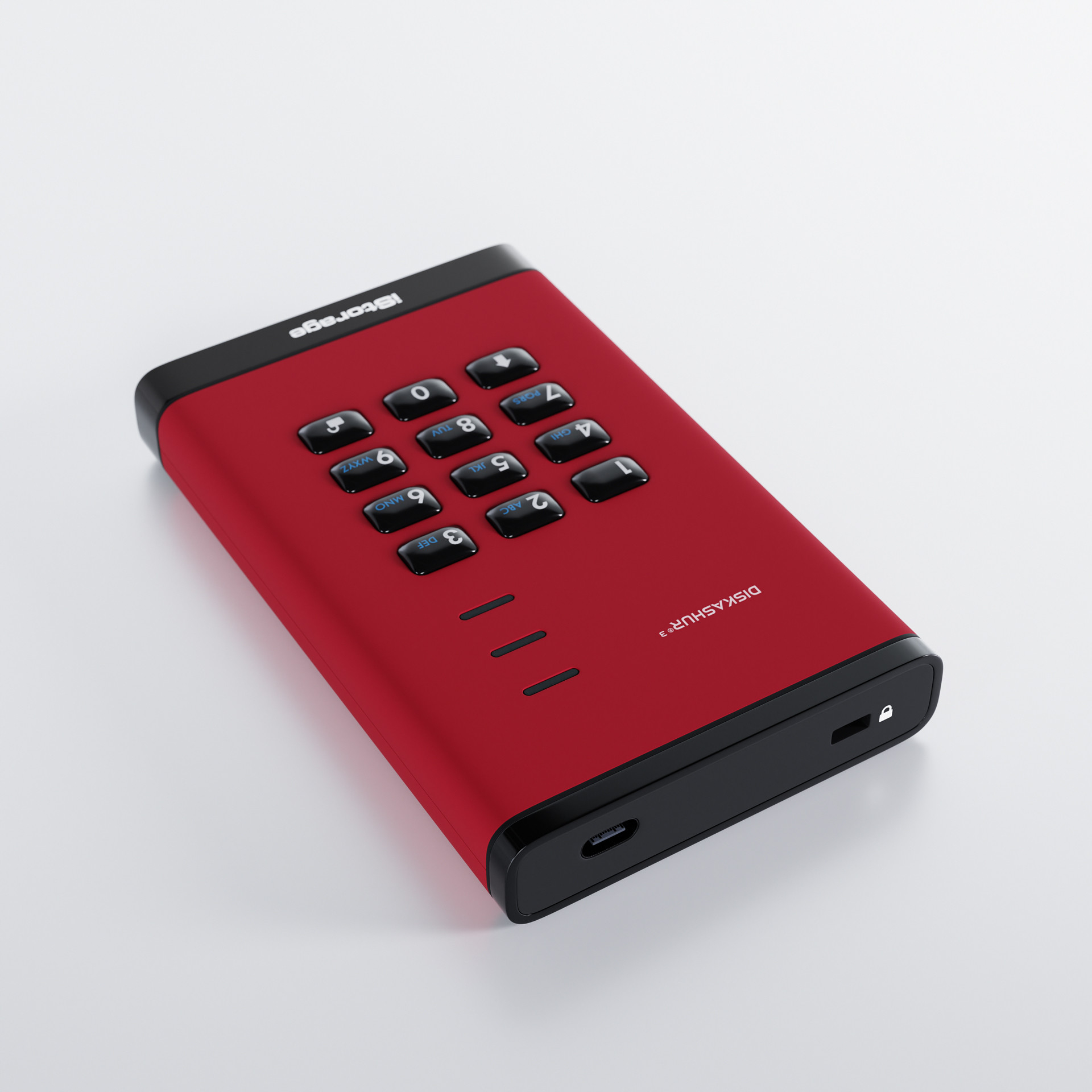 iStorage diskAshur³ SSD 1TB Red | Secure Portable Solid State Drive | FIPS 140-3 Level 3 Complaint |Common Criteria EAL 5+ | PIN protected | AES-XTS 256-bit hardware encryption | GDPR, TAA Compliant | Dust/Water Resistant | image 4