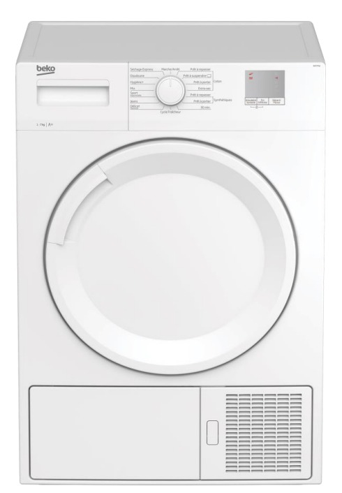 Beko DHP73W tumble dryer Freestanding Front-load
