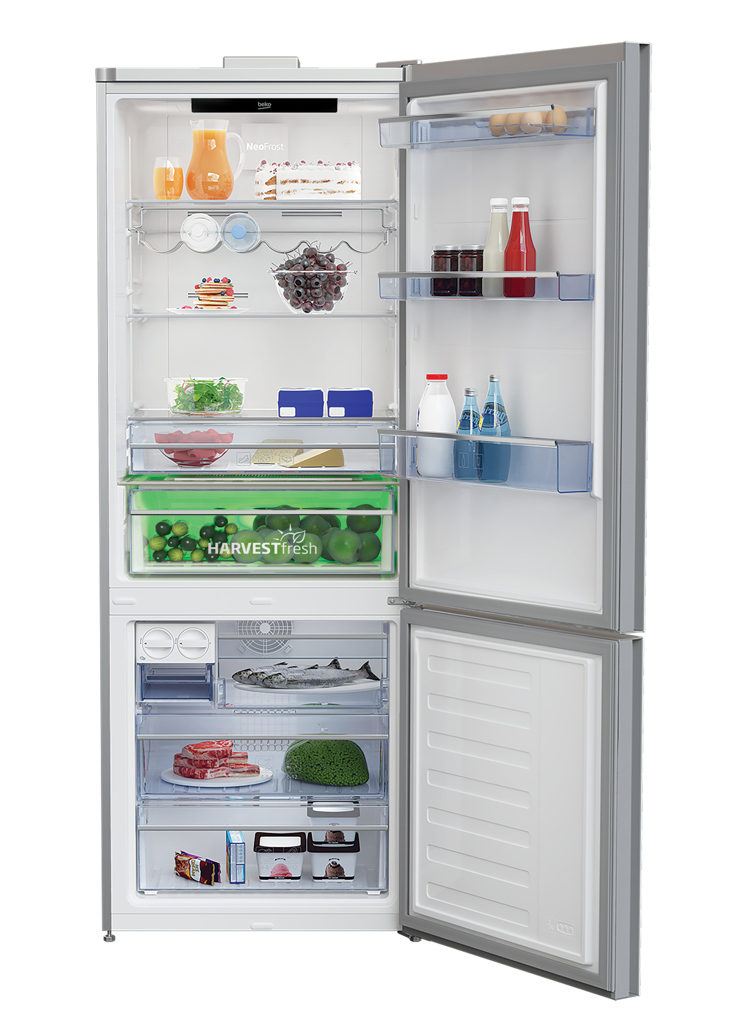 Beko RCNE560E60ZGWHN fridge-freezer Freestanding – image 2