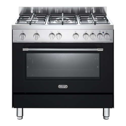 De’Longhi PRO96GVA cooker Freestanding cooker Gas Black, Chrome