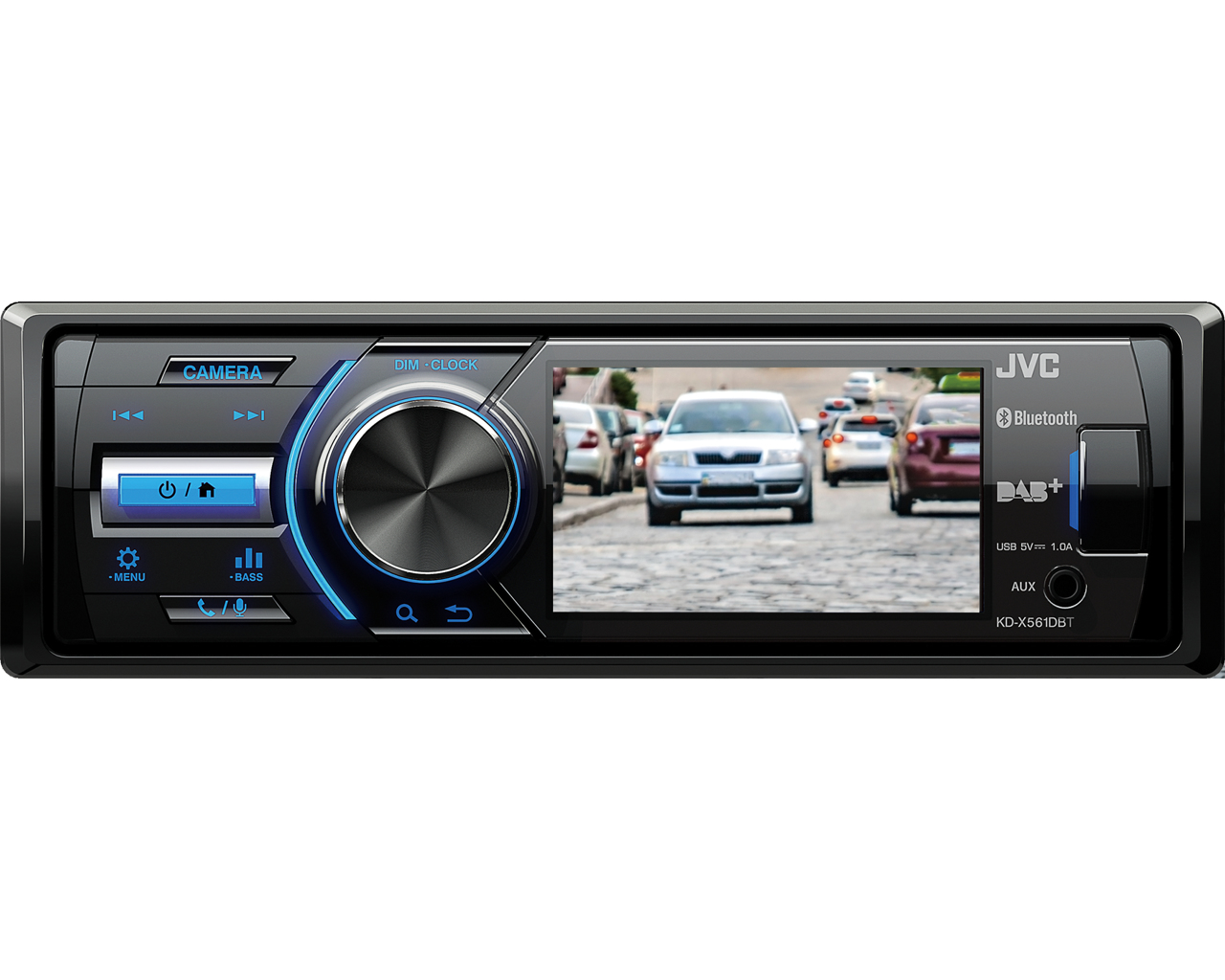 JVC KD-X561DBT car media receiver Black, Blue – image 2
