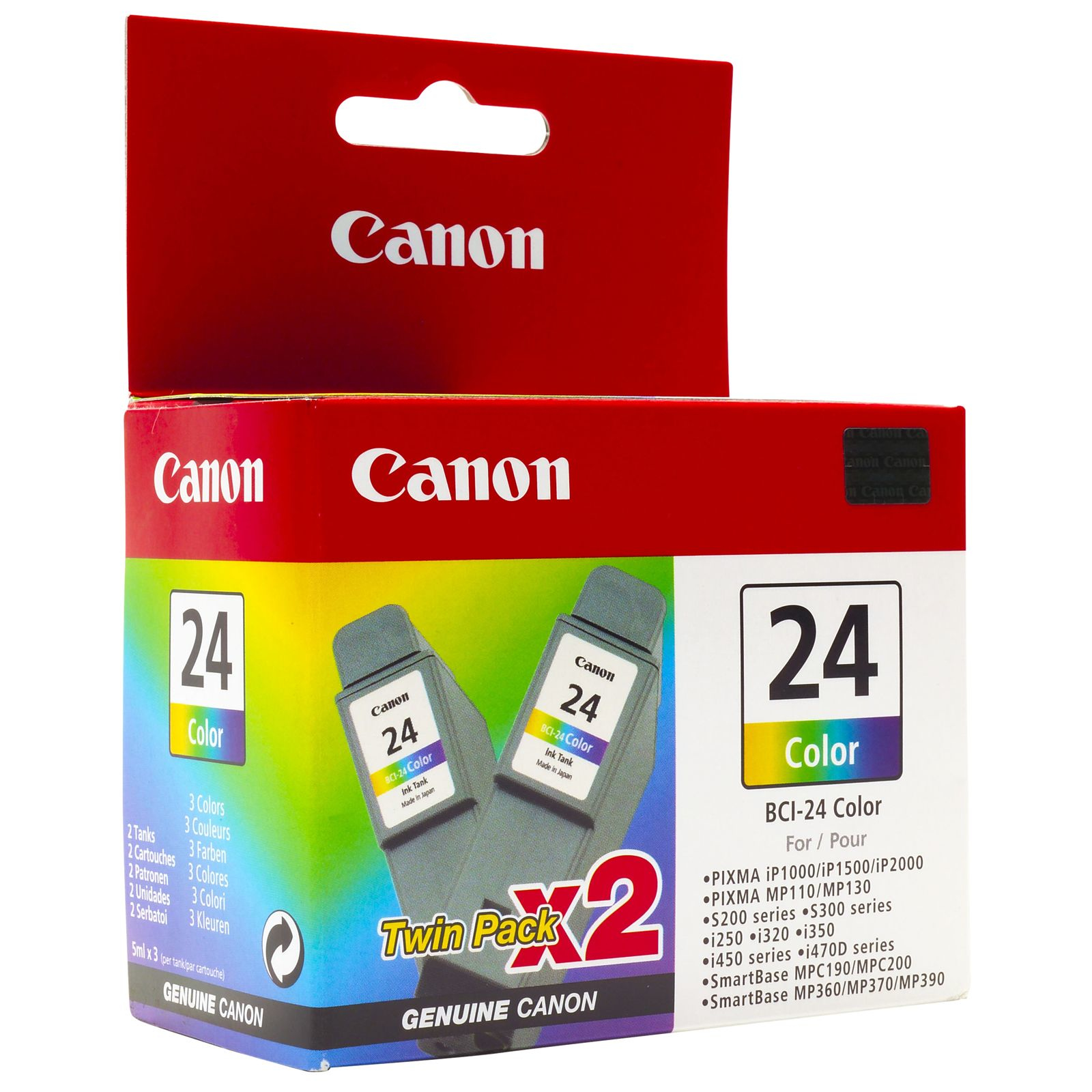 Canon BCI-24CL ink cartridge 2 pc(s) Original Cyan, Magenta, Yellow