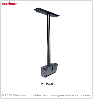 Peerless PLCM-1CP TV mount/stand Black