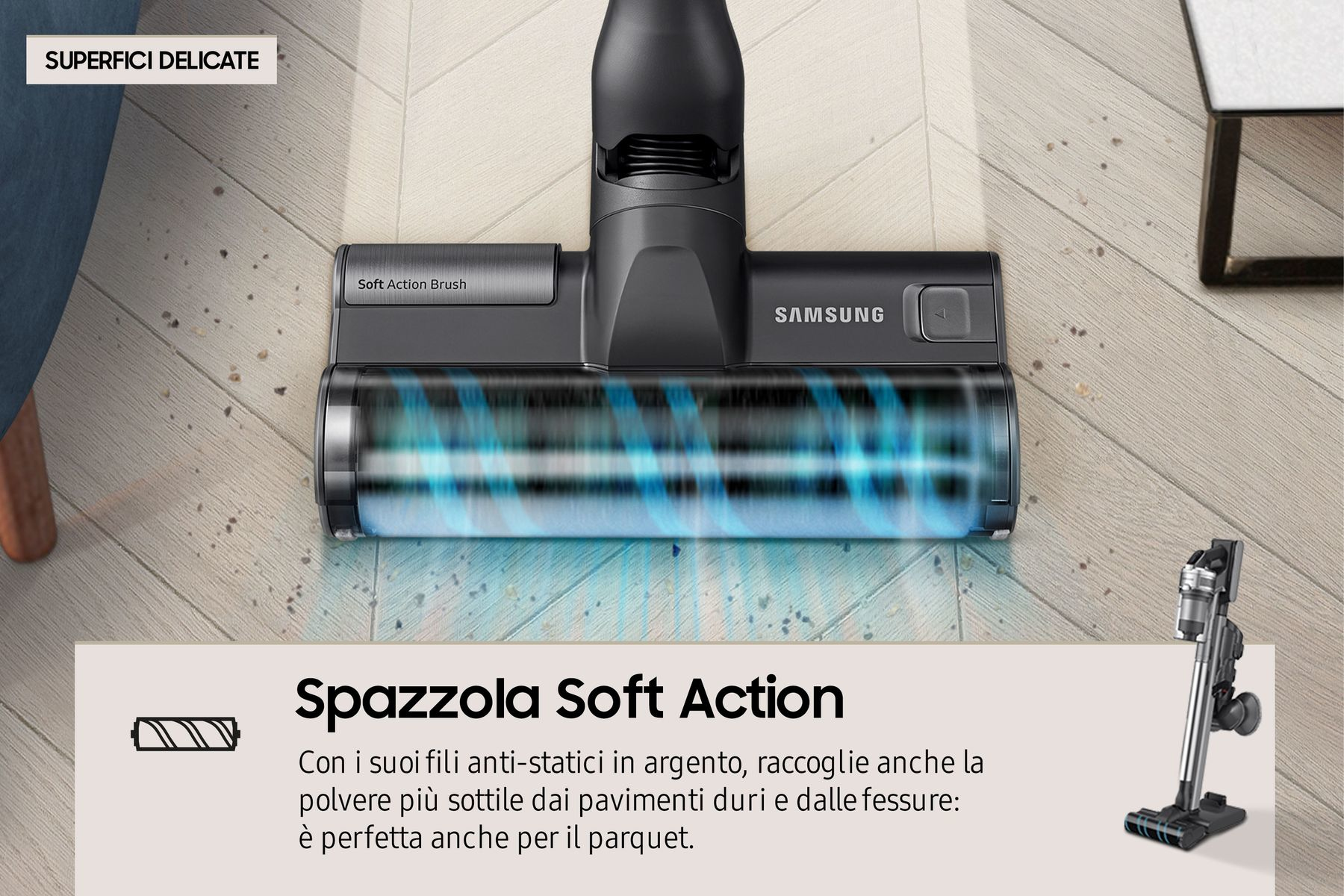 Samsung VS20R9048T3 Stick vacuum Battery Dry HEPA Bagless – image 9