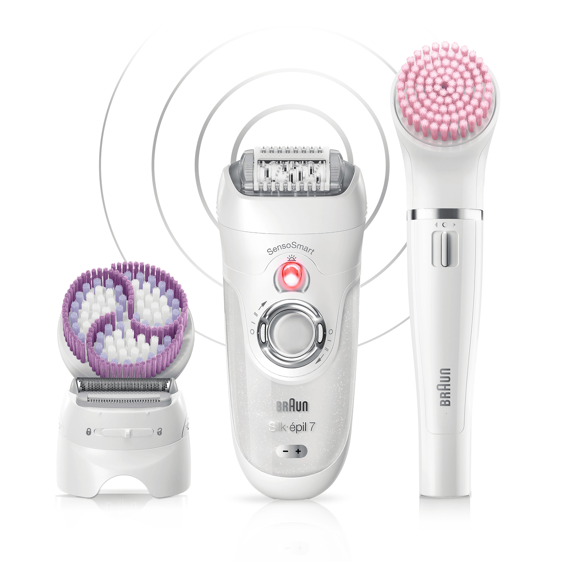 Braun Silk-épil 7 Silk-épil Beauty Set 7 7-885 Professional 5-in-1 Cordless Wet & Dry Hair Removal - Epilator, Shaver, Exfoliator, Face Cleanser – image 1