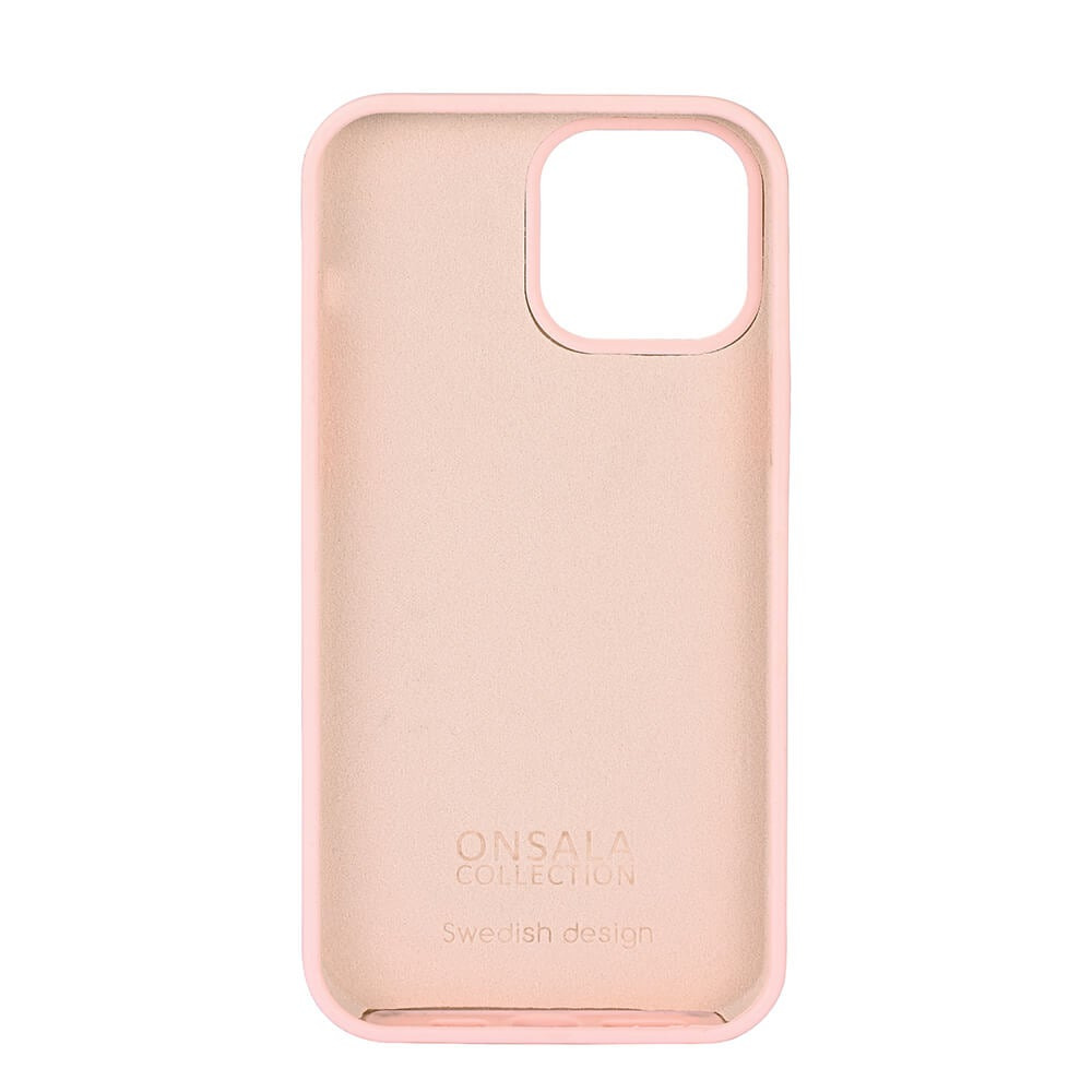Onsala Phone Case Silicone Chalk Pink - iPhone 13 Pro Max – image 3