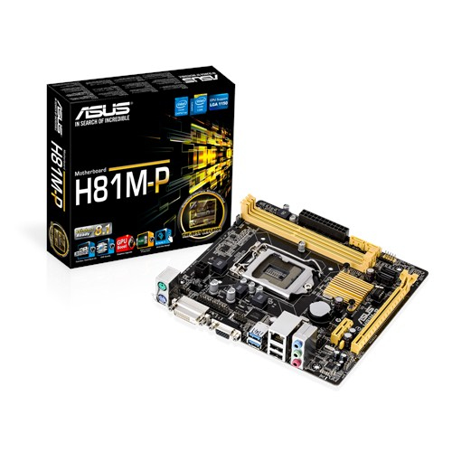 ASUS H81M-P Intel® H81 LGA 1150 (Socket H3) micro ATX – image 1