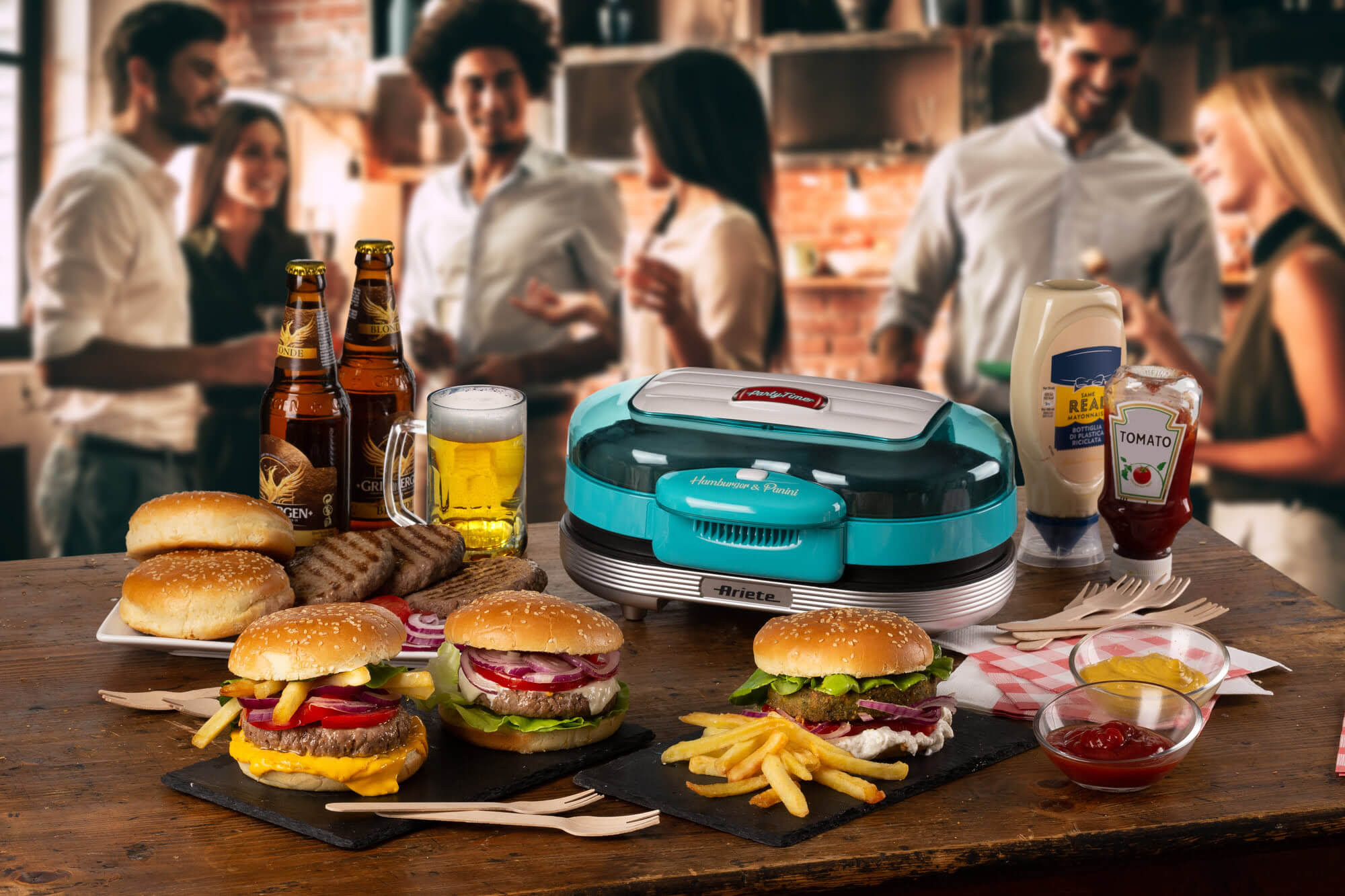 Ariete 205 Hamburger Maker Party Time, Hamburger making machine – image 2