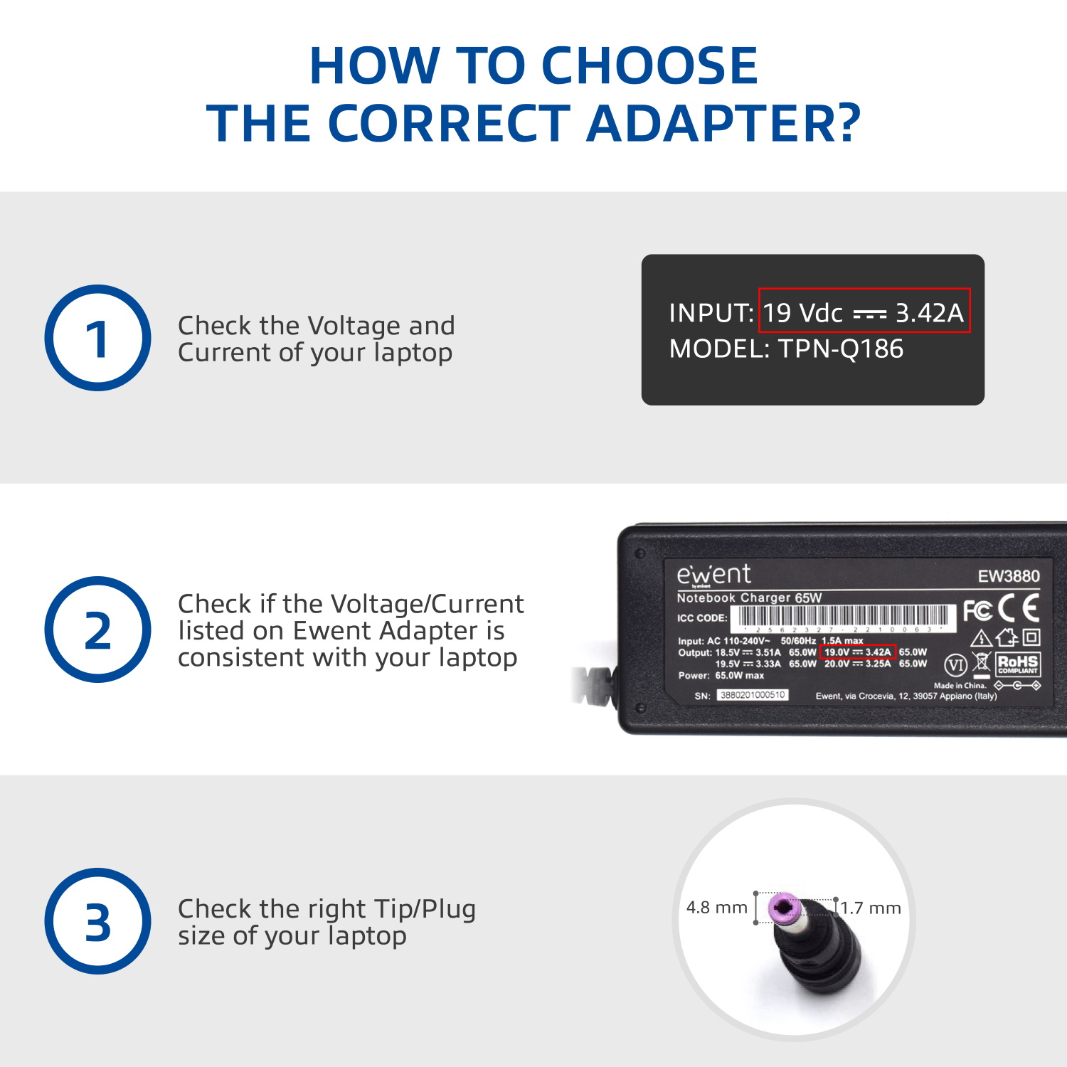 Ewent Notebook charger Home – image 6