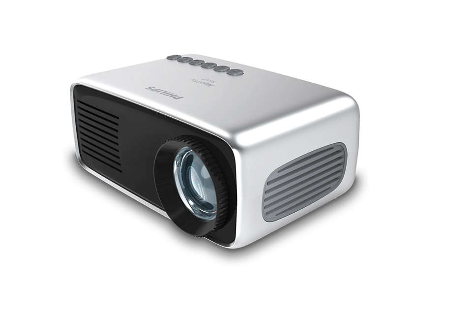 Philips NPX240/INT Short throw projector 650 ANSI lumens LCD 1080p (1920x1080) Black, Silver – image 1