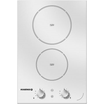 Rosieres RDVE342MRB hob White Built-in Zone induction hob 2 zone(s)
