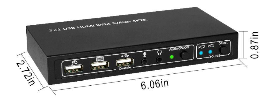 Microconnect MC-HDMI-USBKVM-UK KVM switch Black – image 3