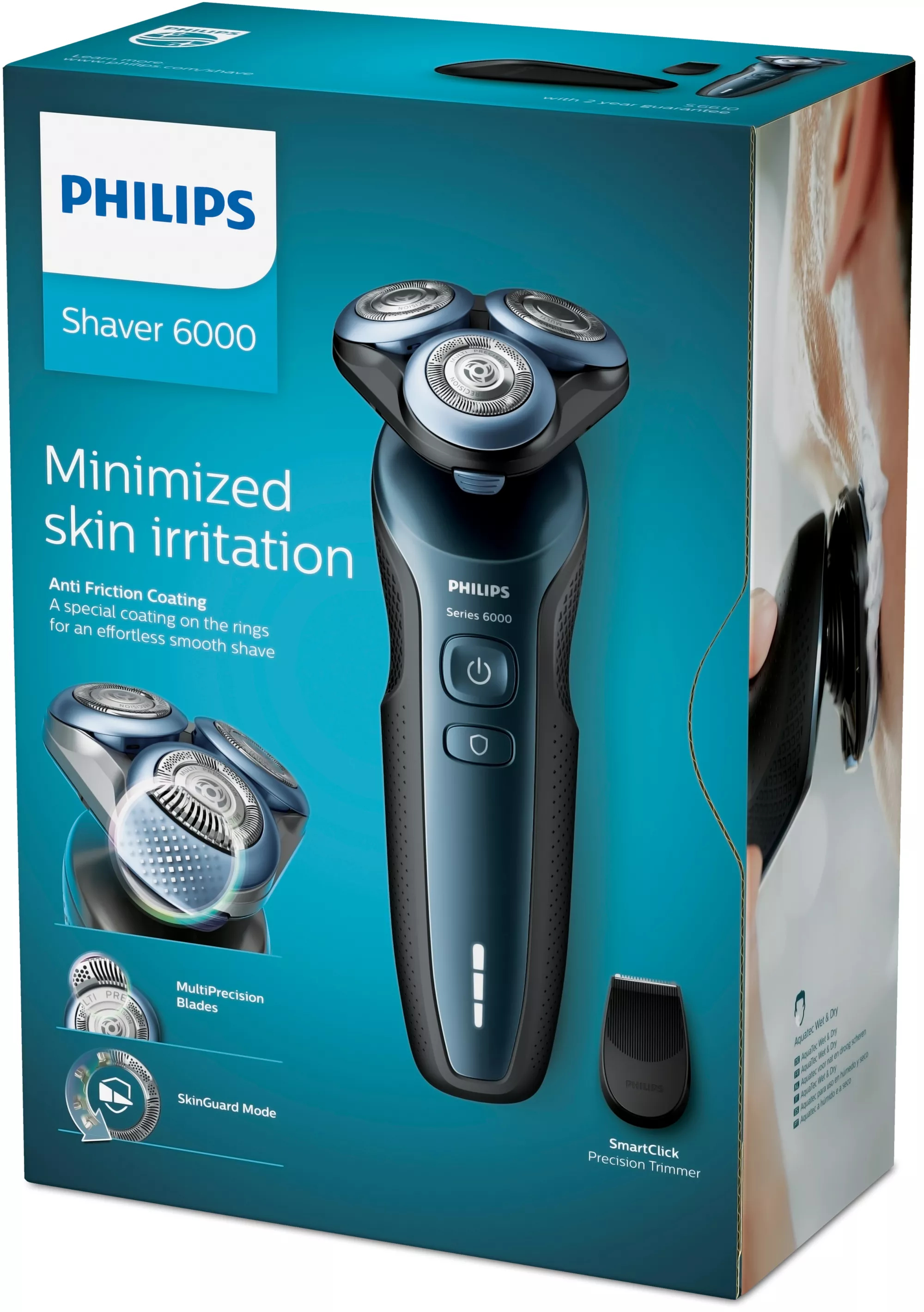 Philips S6610/11 men's shaver Rotation shaver Trimmer Black – image 2