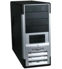 Nilox 01PC302515003 computer case Midi Tower Black, Silver