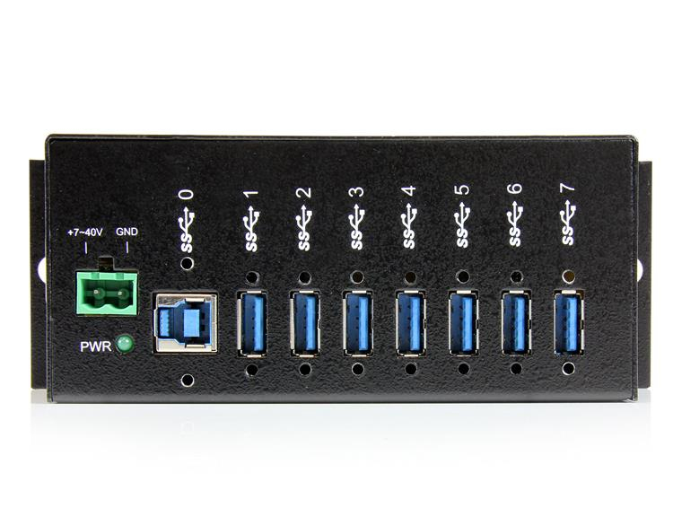 StarTech.com 7 Port Metal Industrial SuperSpeed USB 3.0 Hub – Mountable – image 2