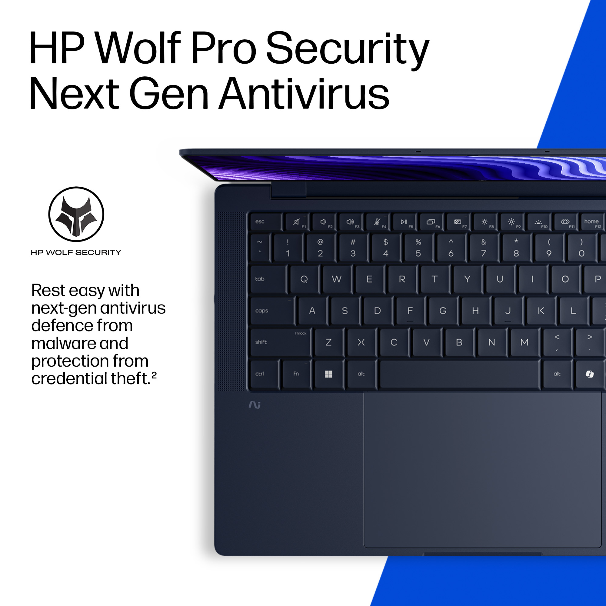 HP EliteBook X G2q 14 inch Notebook Next Gen AI PC Wolf Pro Security Edition Copilot+ PC Laptop 35.6 cm (14″) 3K 24 GB LPDDR5x-SDRAM 512 GB SSD Wi-Fi 7 (802.11be) Windows 11 Pro Blue image 7