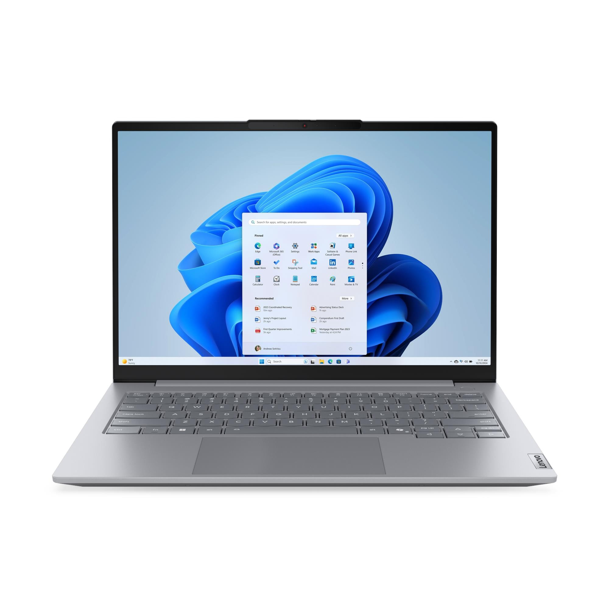 Lenovo ThinkBook 14 G9 IRL 21UY - Intel Core 7 - 240H / up to 5.2 GHz - Win 11 Pro - Intel Graphics - 16 GB RAM - 512 GB SSD NVMe - 14" IPS 1920 x 1200 - Gigabit Ethernet - Wi-Fi 7, Bluetooth - dual tone arctic grey - kbd: UK