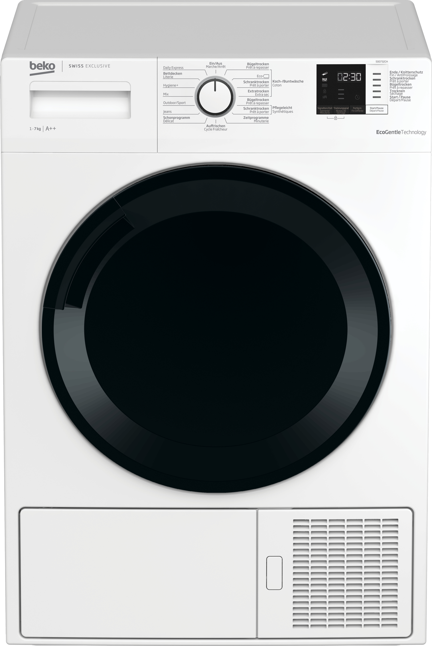 Beko 500732CH washer dryer Freestanding Front-load White – image 1