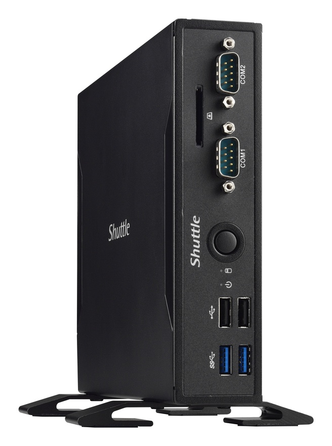 Shuttle XPC slim DS77U Intel® Celeron® 3865U 4 GB DDR4-SDRAM 120 GB SSD Windows 10 IoT Enterprise Nettop Mini PC Black image 3
