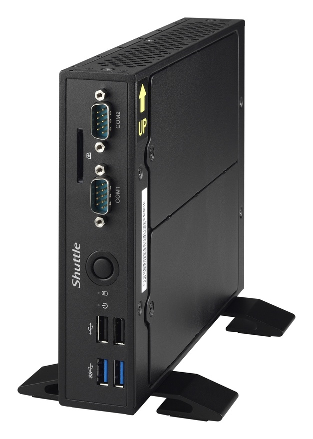 Shuttle XPC slim DS77U Intel® Celeron® 3865U 4 GB DDR4-SDRAM 120 GB SSD Windows 10 IoT Enterprise Nettop Mini PC Black image 4
