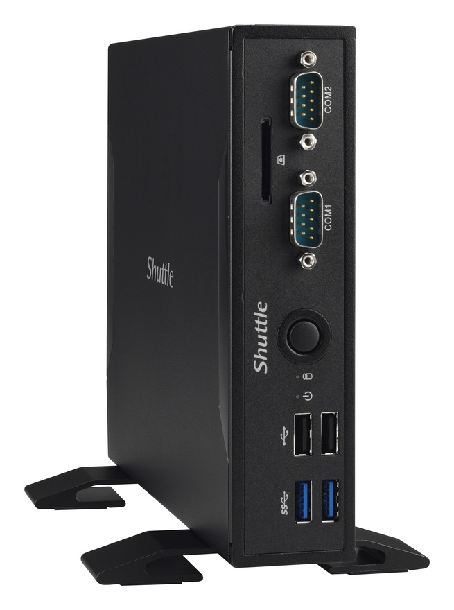 Shuttle XPC slim DS77U Intel® Celeron® 3865U 4 GB DDR4-SDRAM 120 GB SSD Windows 10 IoT Enterprise Nettop Mini PC Black image 2