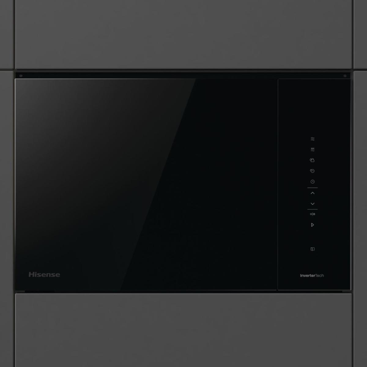 Hisense Built in 25 L microwave with grill. Inverter technology ensures even heating, while microwave + grill combines speed and crisp results. Auto programmes – image 7