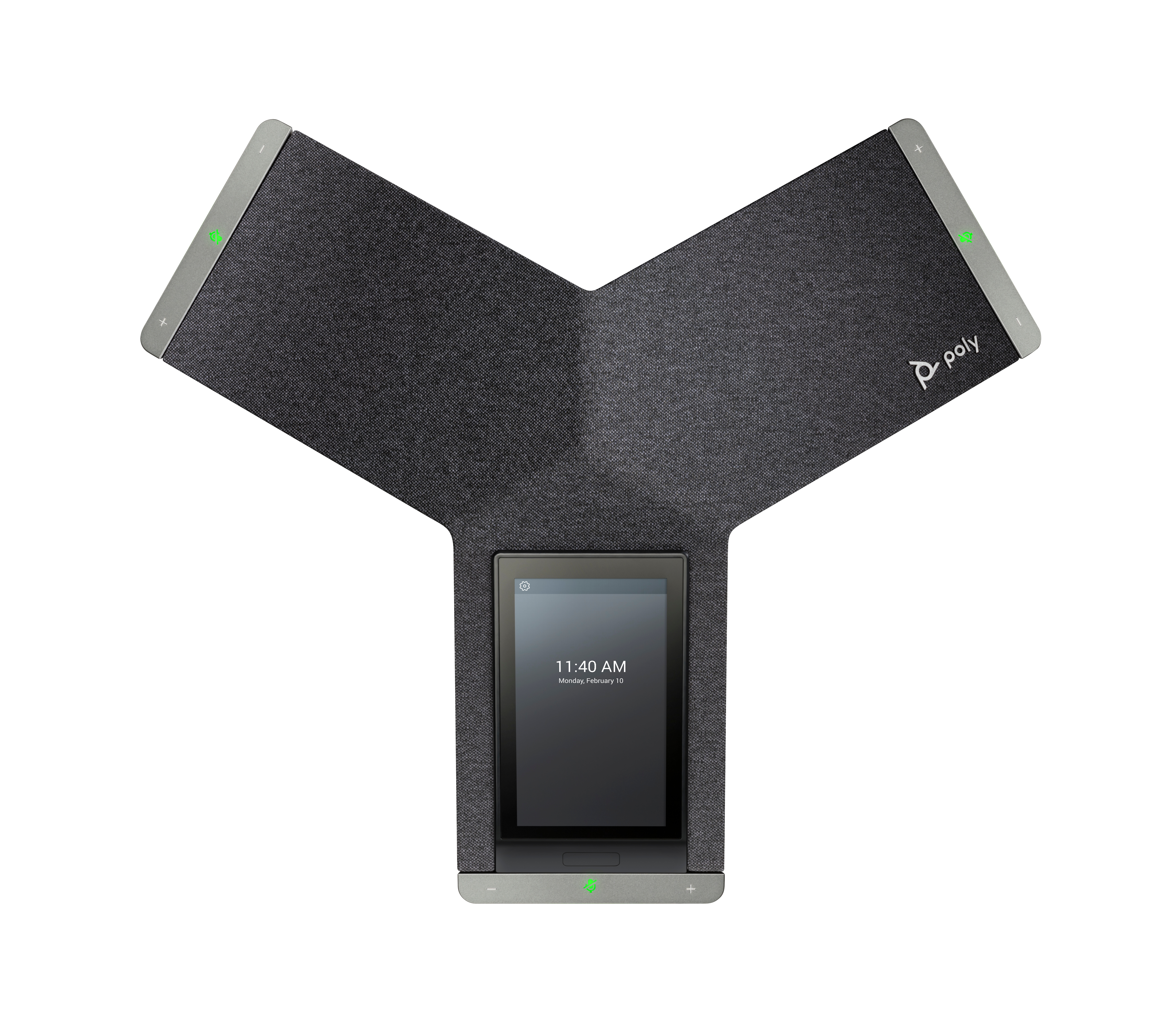HP Poly Trio C60 IP Conference Phone for Microsoft Teams and PoE-enabled No Radio. Product colour: Black, Display resoluti