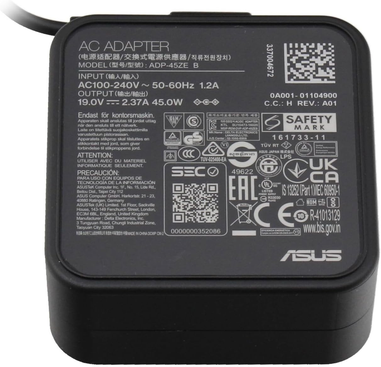 Origin Storage AD883020 adattatore e invertitore Interno 45 W Nero