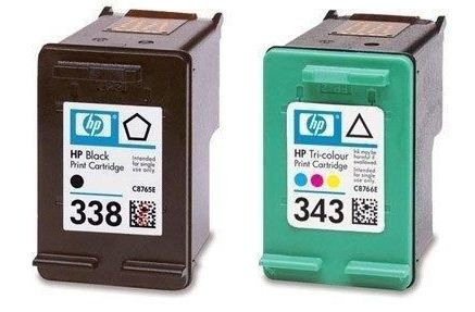 HP 338/343 ink cartridge 2 pc(s) Original Photo cyan, Photo magenta, Black, Photo yellow