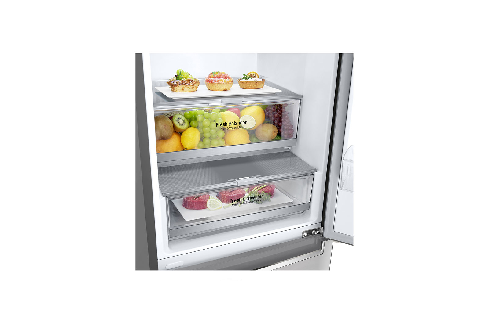 LG GBB72NSEFN fridge-freezer Freestanding – image 3