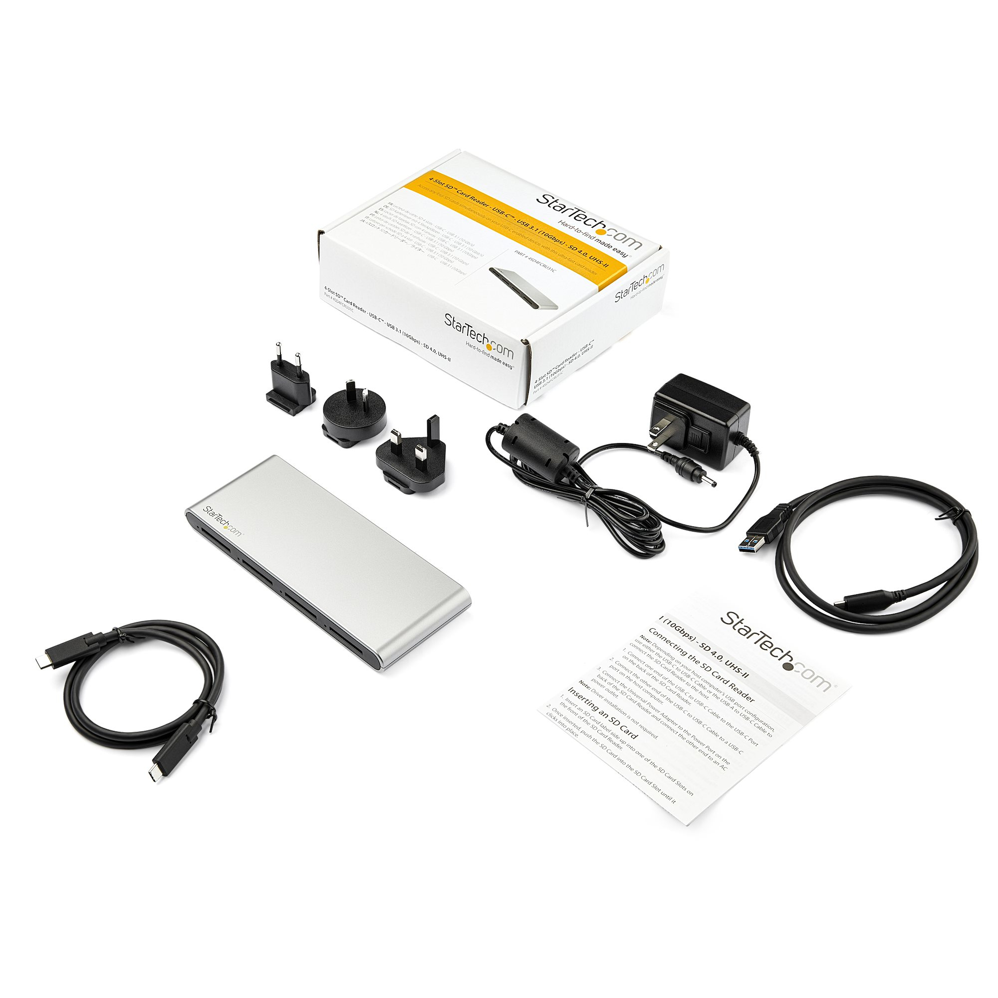 StarTech.com 4-Slot USB-C SD Card Reader - USB 3.1 (10Gbps) - SD 4.0, UHS-II – image 5