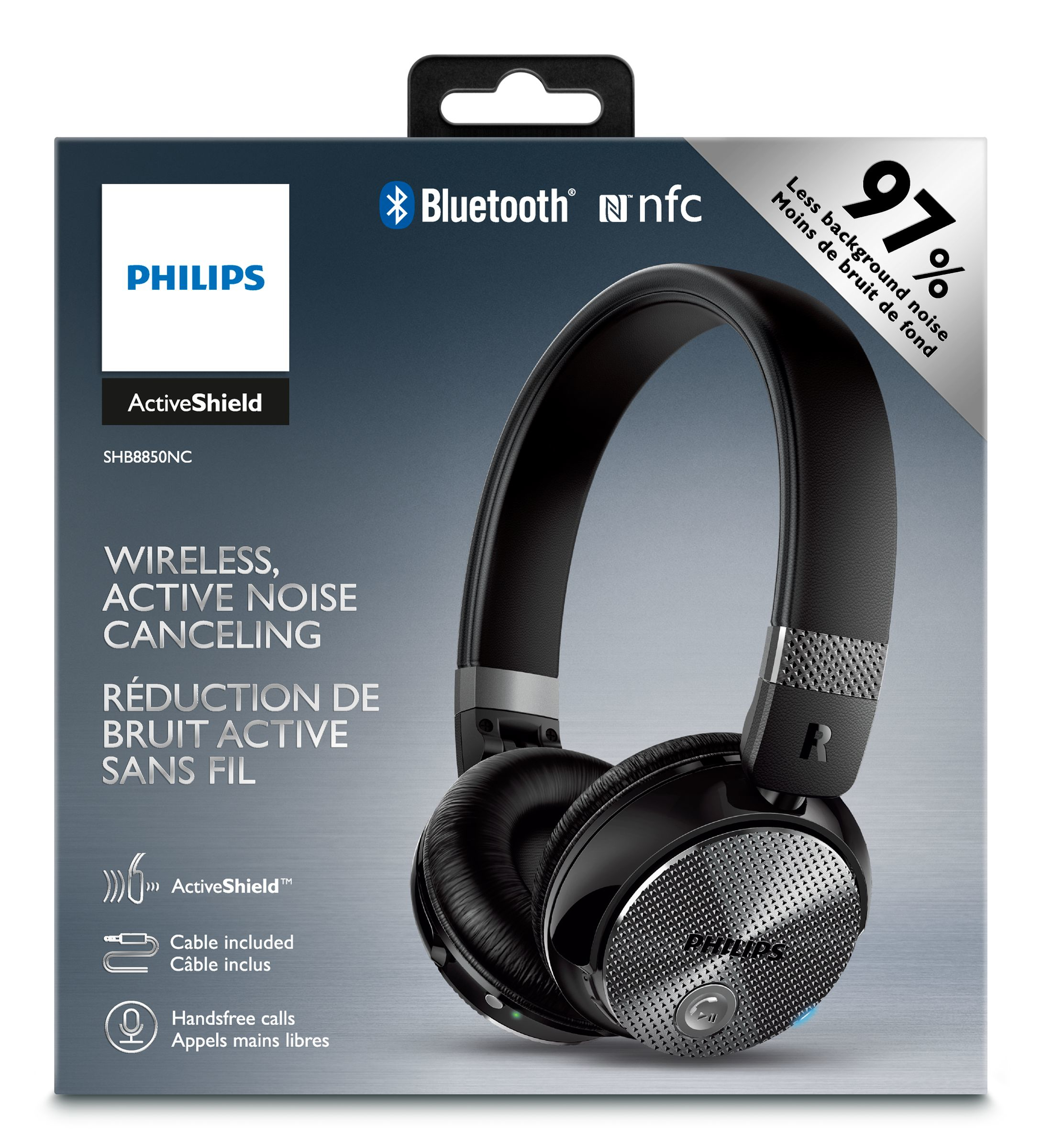 Philips Wireless, noise-cancelling headphones SHB8850NC/27 – image 2