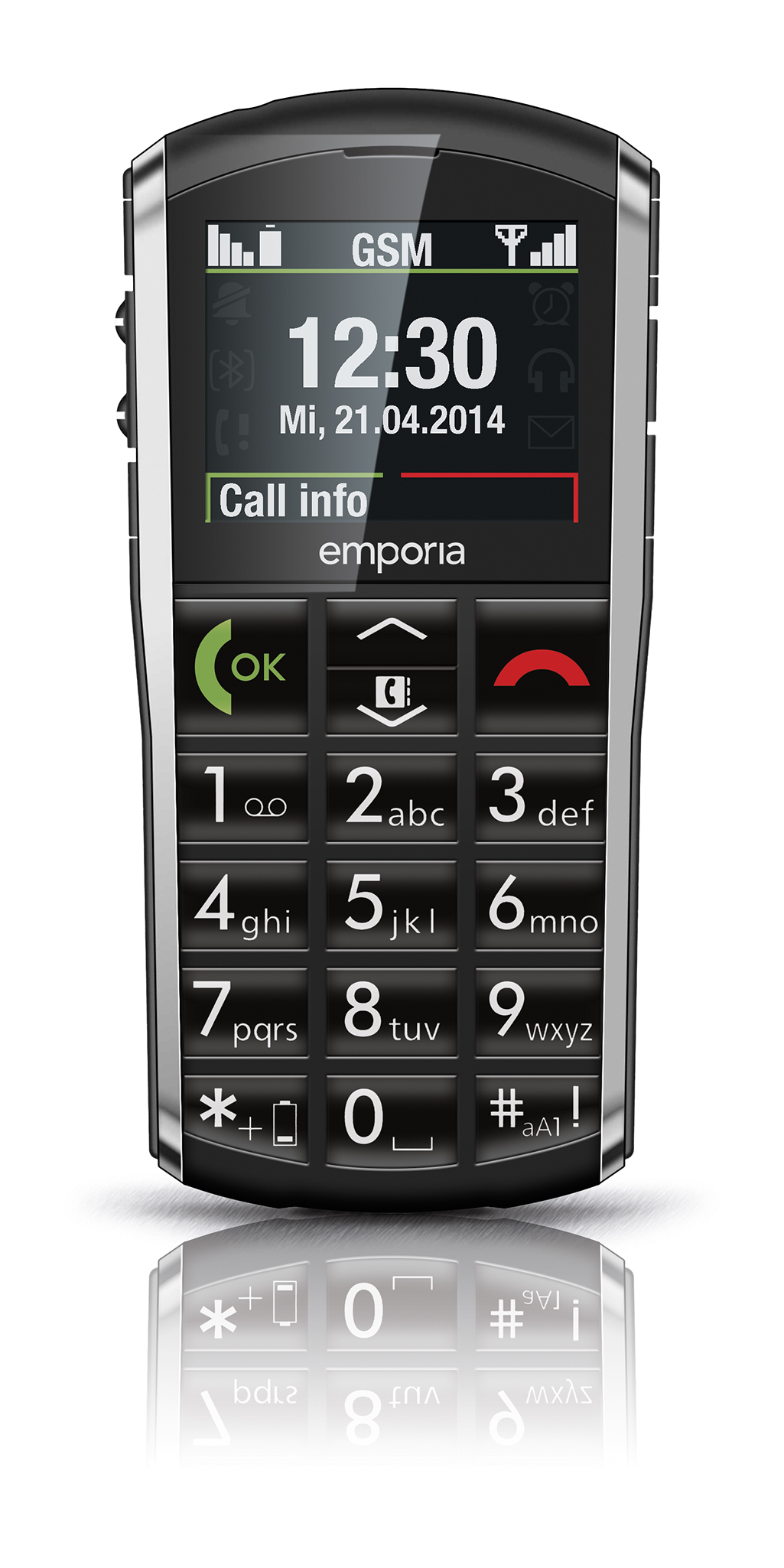 Emporia PURE 5.08 cm (2") 92 g Black, Grey Senior phone