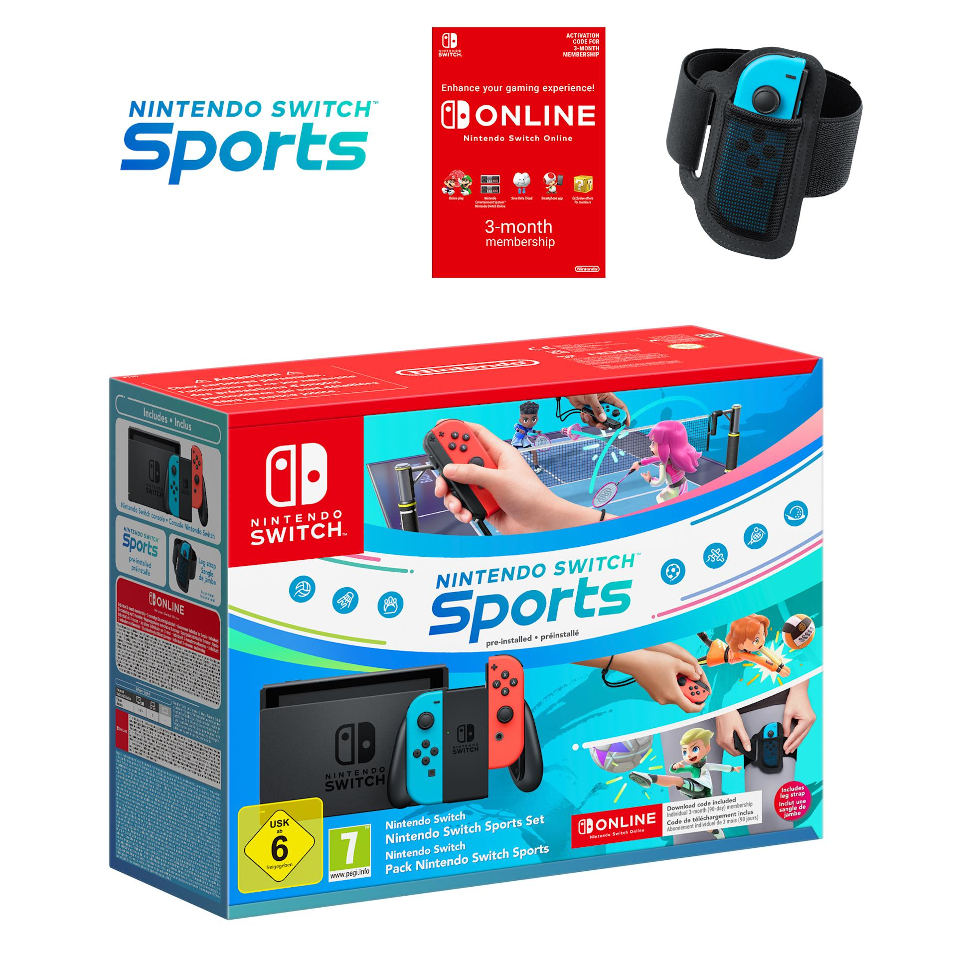 Nintendo Switch + Nintendo Switch Sports Set + 3 Months Nintendo Switch Online