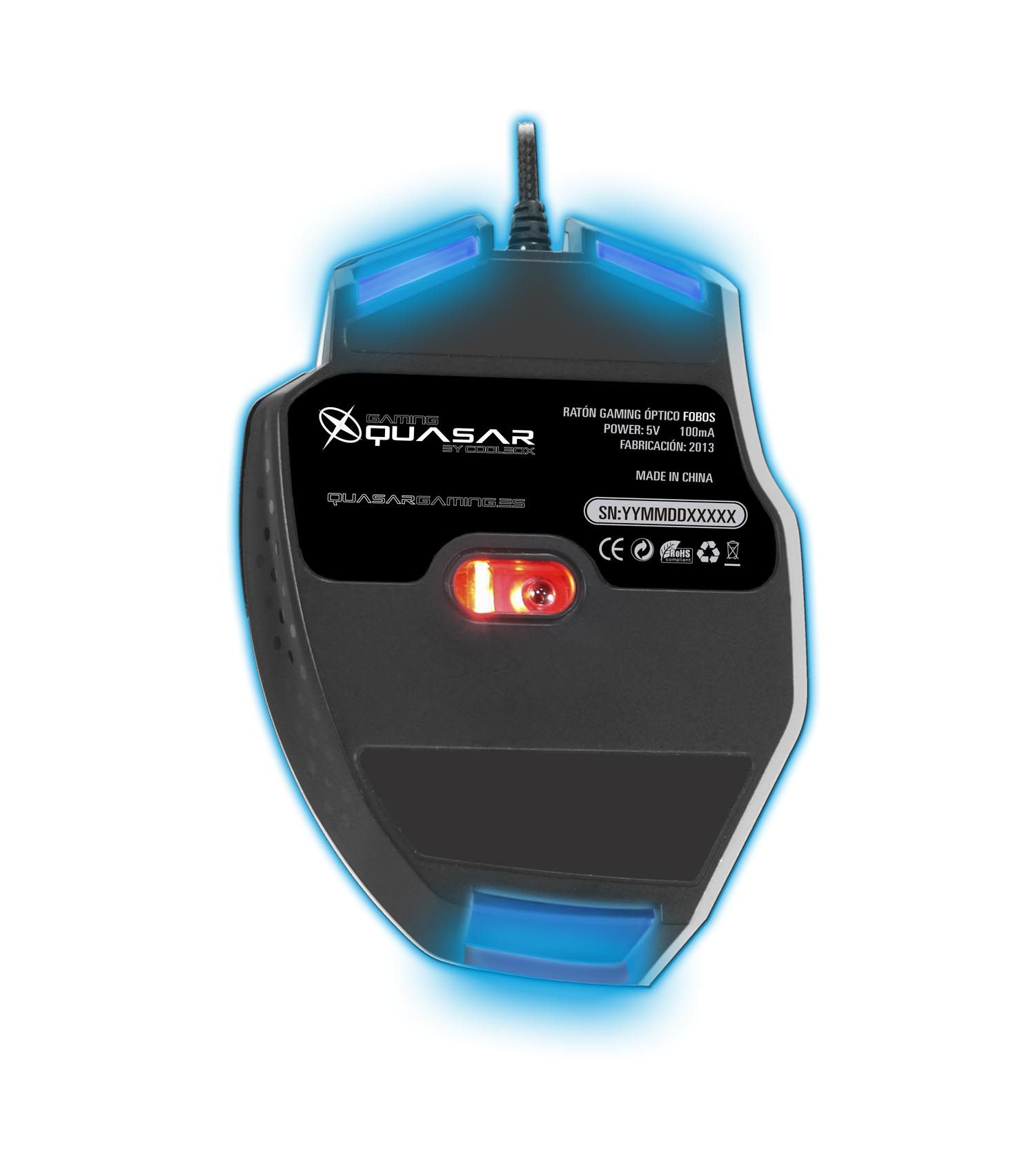 CoolBox Fobos mouse Gaming USB Type-A Optical 3200 DPI – image 4