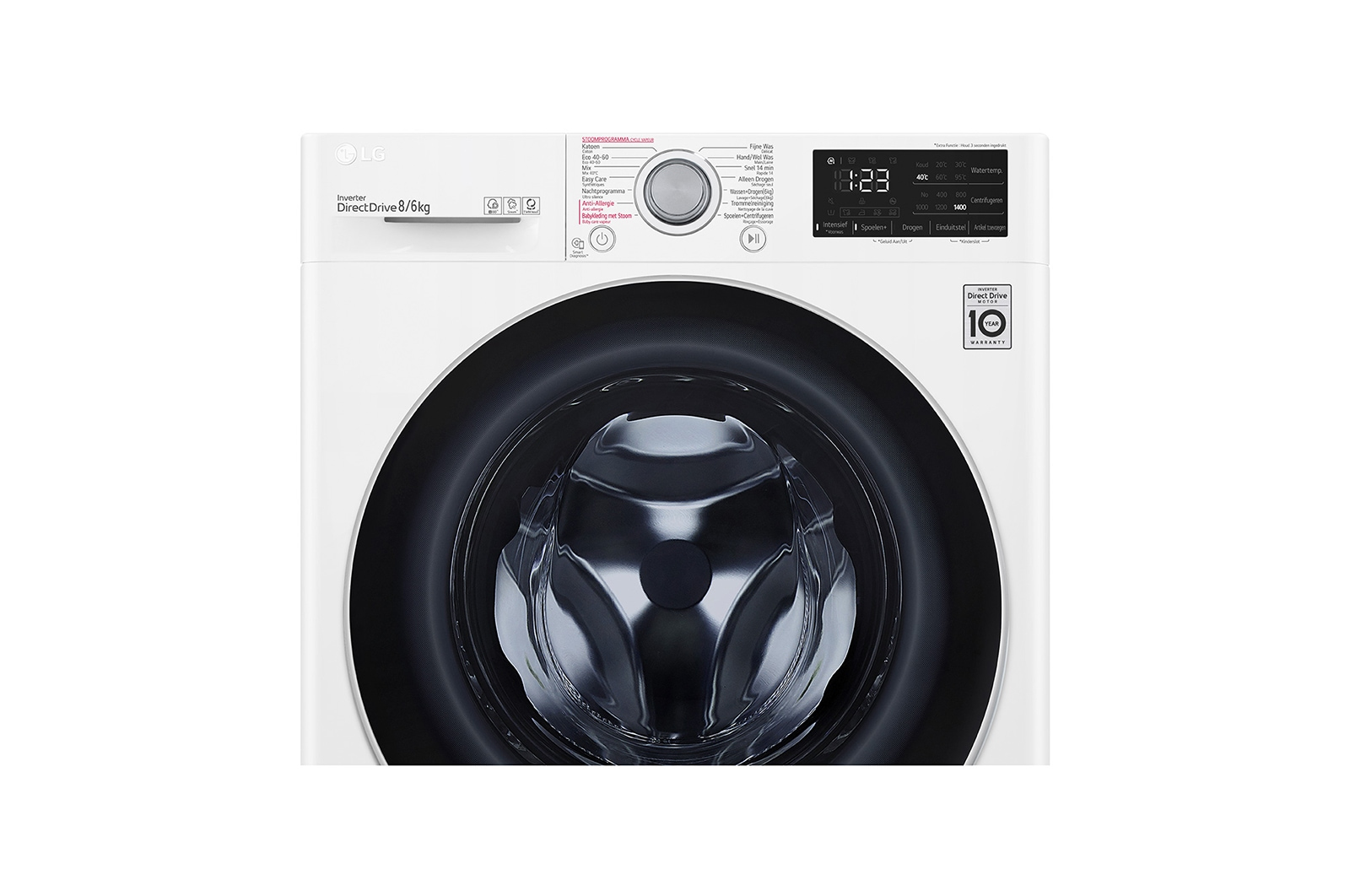 LG F4DV308S1E washer dryer Freestanding Front-load White – image 4