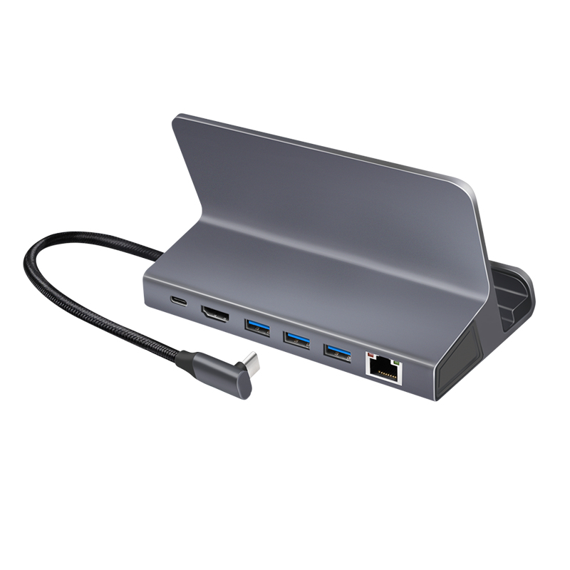 LogiLink UA0408 mobile device dock station Universal Black, Silver – image 6