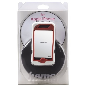 Hama "Silicon" Mobile Phone Window Case f/ Apple iPhone, white/orange – image 5