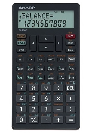 Sharp EL-738FB calculator Pocket Financial Black – image 3