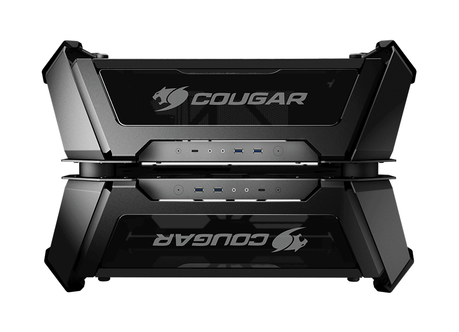 Gabinete Gamer COUGAR Gemini X - Doble Torre - ATX/CEB/Micro ATX/Mini-ITX - Panel Lateral  - 105LMT0001-00