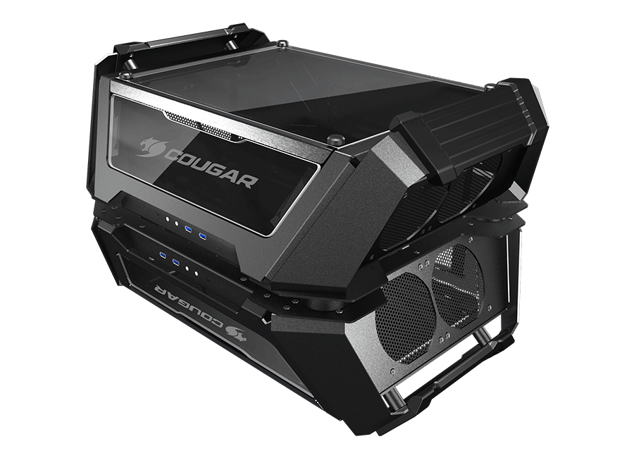 Gabinete Gamer COUGAR Gemini X - Doble Torre - ATX/CEB/Micro ATX/Mini-ITX - Panel Lateral  - 105LMT0001-00
