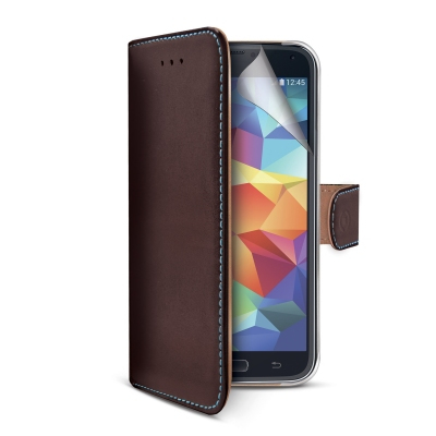 Celly PELLEGS5BR mobile phone case Wallet case Brown – image 1
