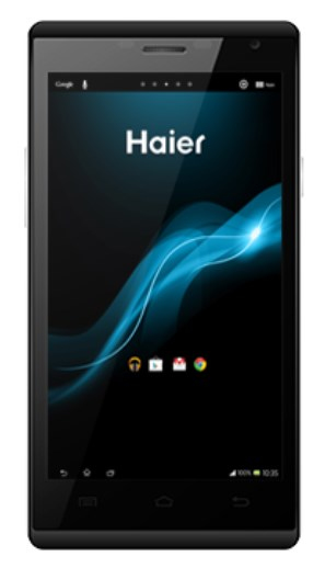 Haier Phone W858 12.7 cm (5") Dual SIM Android 4.3 3G Micro-USB B 1 GB 4 GB 2200 mAh Black, White – image 1