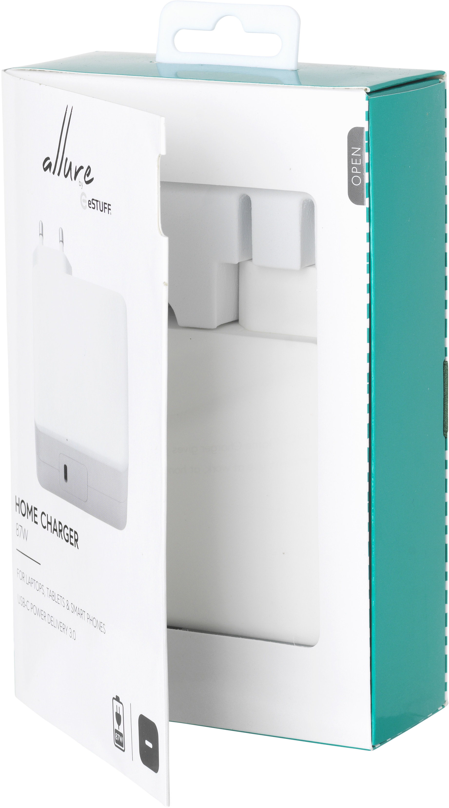 eSTUFF ES639003 mobile device charger Laptop White AC Indoor – image 4