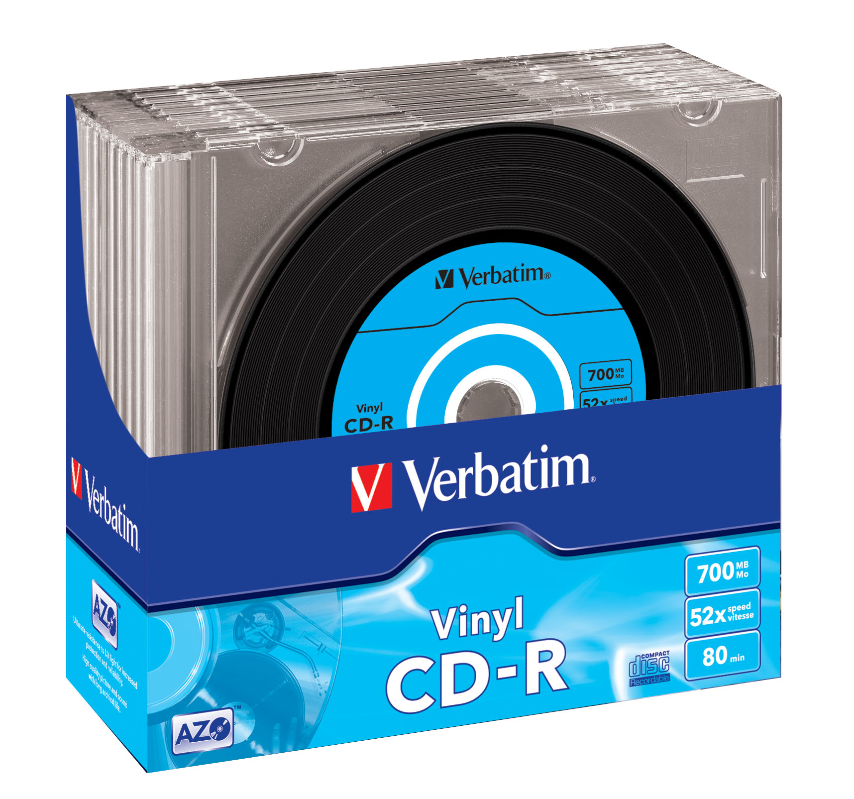 Verbatim CD-R AZO Data Vinyl 700 MB 10 styck